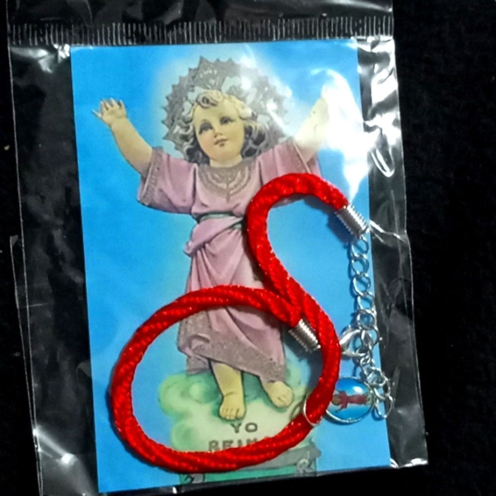 Baby Jesus Red protection string bracelet